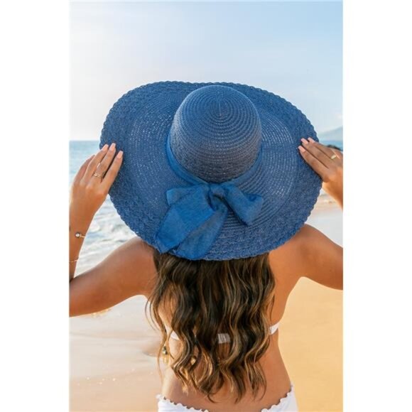 Scallop Edge Bow Accent Sunhat main image 10